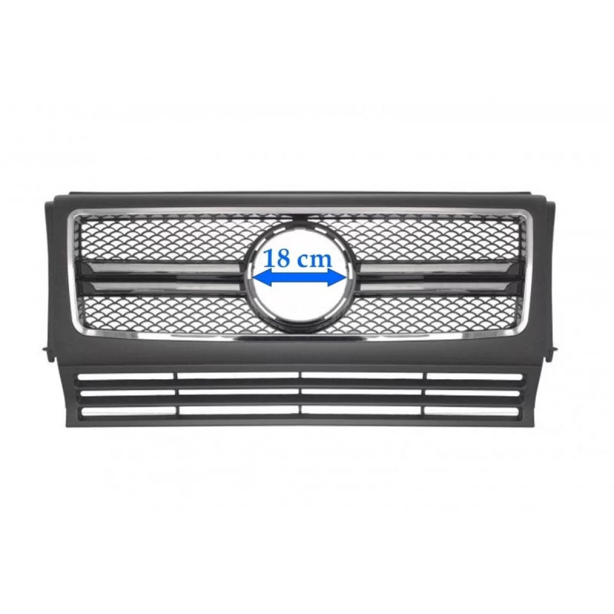 Griglia Anteriore Nera Cromata Design G55/g65 per Mercedes Classe G W461 W463