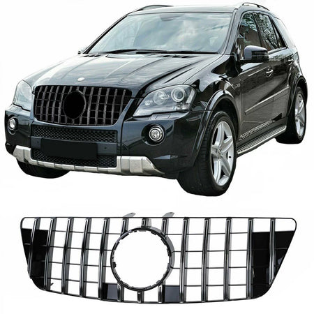 Griglia Anteriore Panamericana Nera Cromo per Mercedes ml W164 08-11