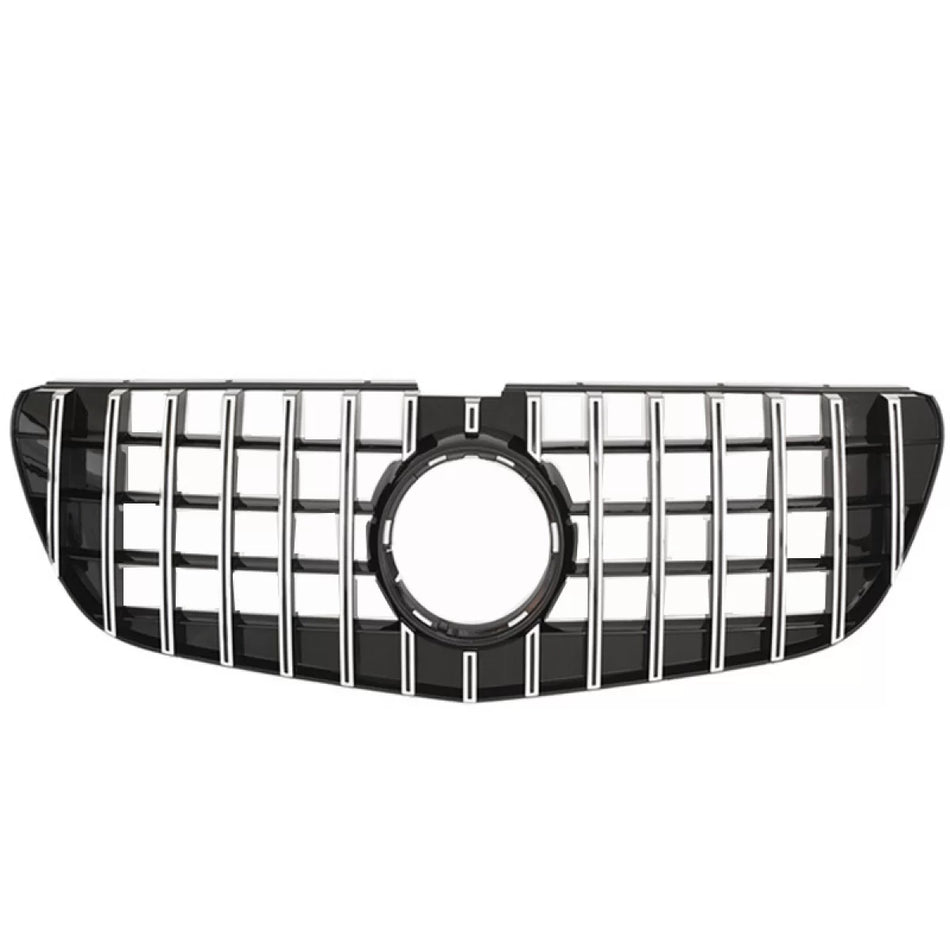 Griglia Anteriore Panamericana Nera Cromata per Mercedes Vito W447 Facelift