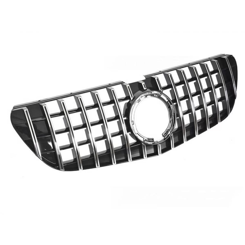 Griglia Anteriore Panamericana Nera Cromata per Mercedes Vito W447 Facelift