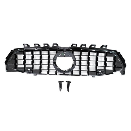Griglia Anteriore Nero Lucido Righe Gt-r Panamericana per Mercedes CLA X118
