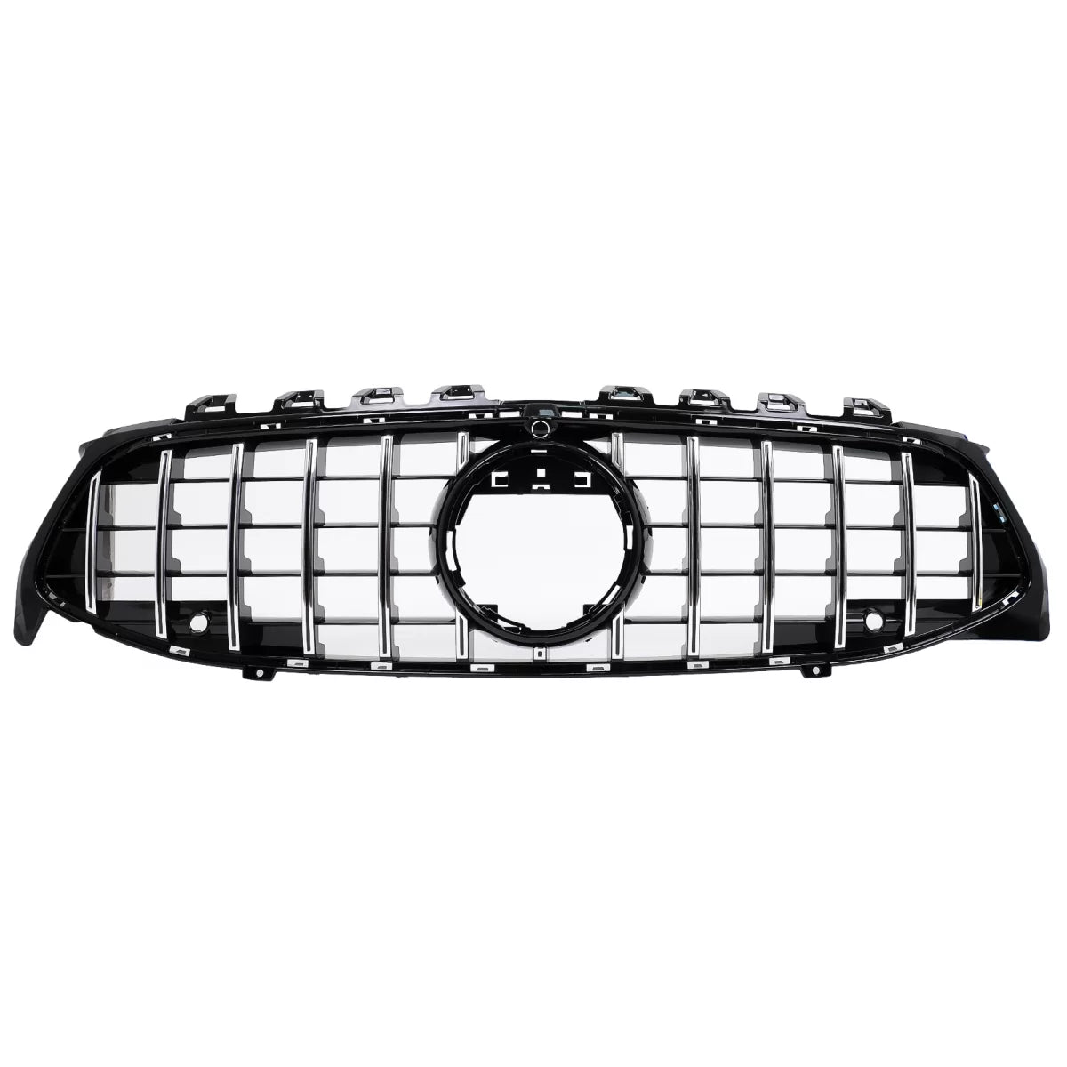 Griglia Anteriore con Strisce Cromate Gt-r Design Panamericana per Mercedes CLA