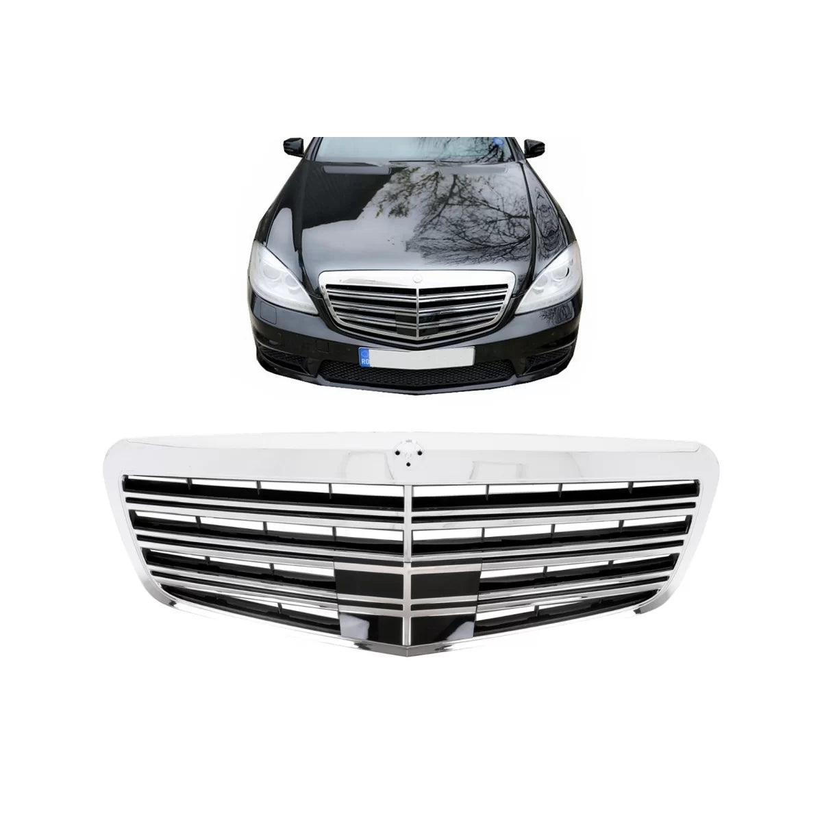 Griglia Anteriore Design S63 S65 per Mercedes Classe S W221 Facelift 2010-2013