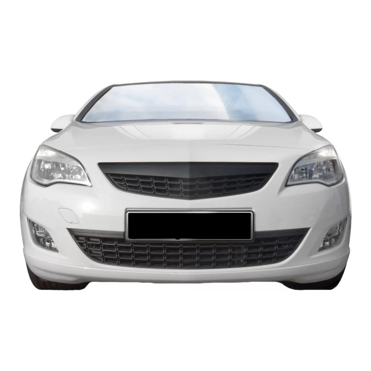 Griglia Anteriore Nera Honeycomb Senza Logo per Opel Astra J 5 Porte 09-12