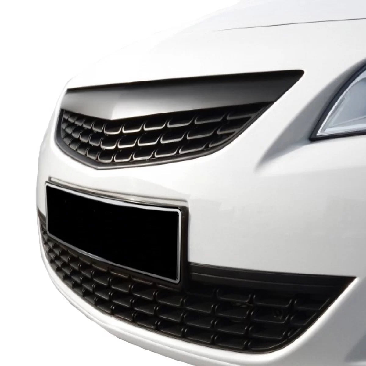 Griglia Anteriore Nera Honeycomb Senza Logo per Opel Astra J 5 Porte 09-12