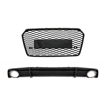 Paraurti Posteriore con Diffusore e Terminali Scarico per Audi A7 4G Facelift