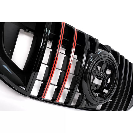 Griglia Anteriore con Inserto Rosso per Mercedes GLS X167 2019-2023