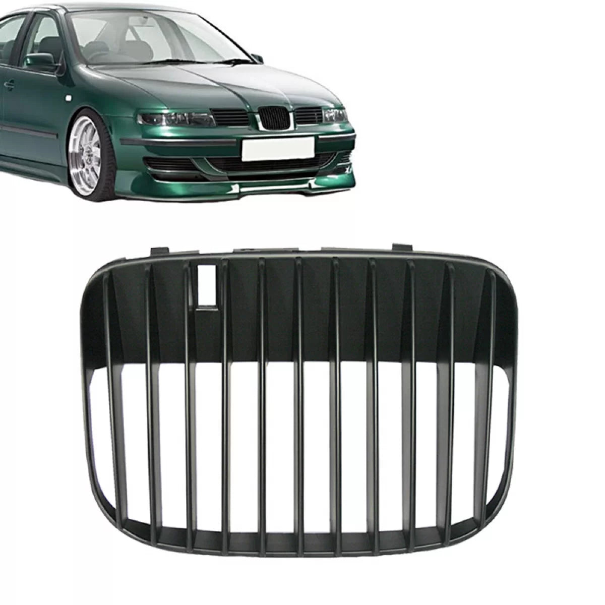 Griglia Anteriore Nera Senza Logo per Seat Leon 1M Toledo 1M 99-05