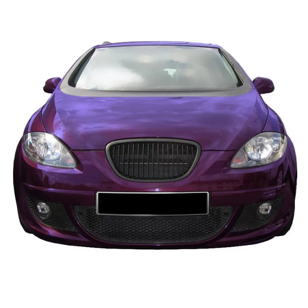 Griglia Anteriore Nera Lucida Senza Logo per Seat Leon 1P Altea 05-09