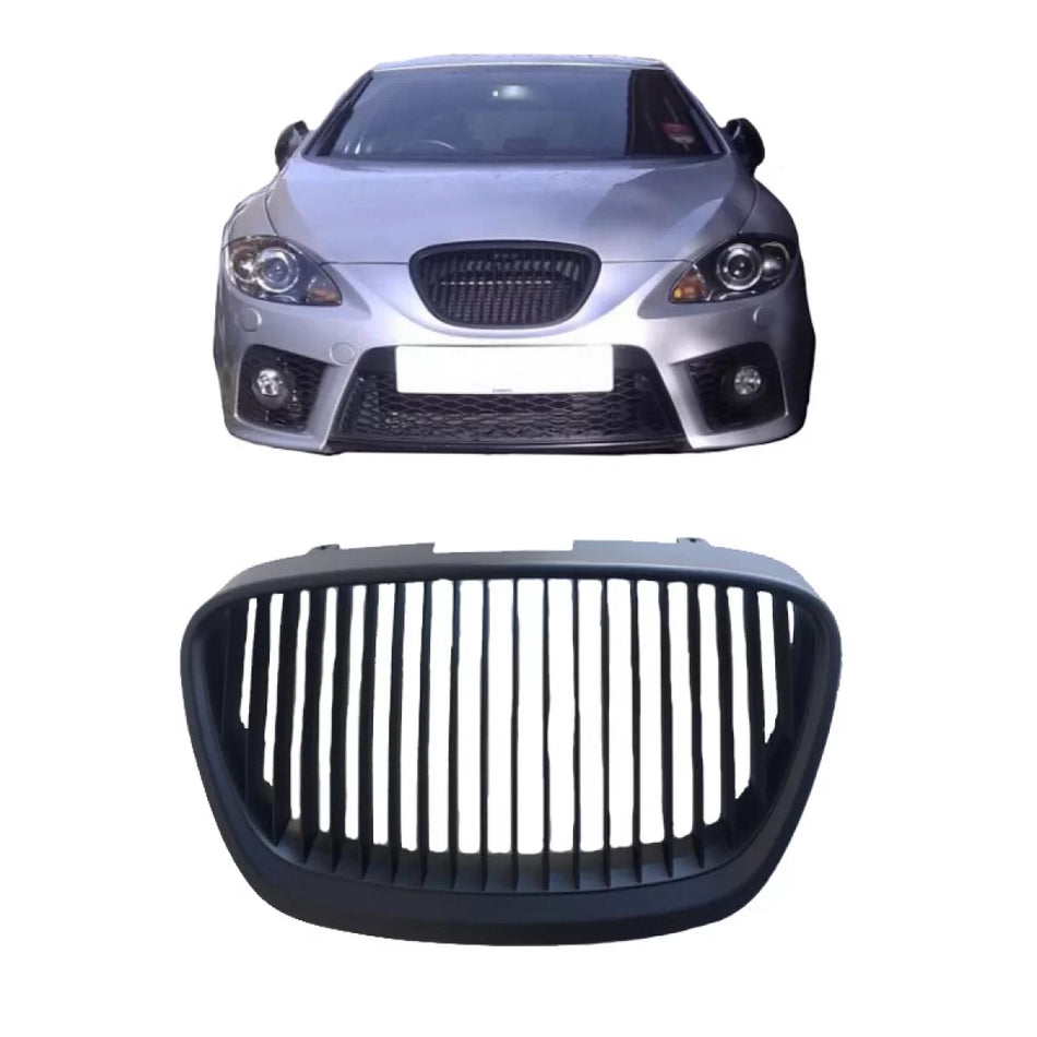 Griglia Anteriore Nera Senza Logo per Seat Leon 1P Altea 09-13