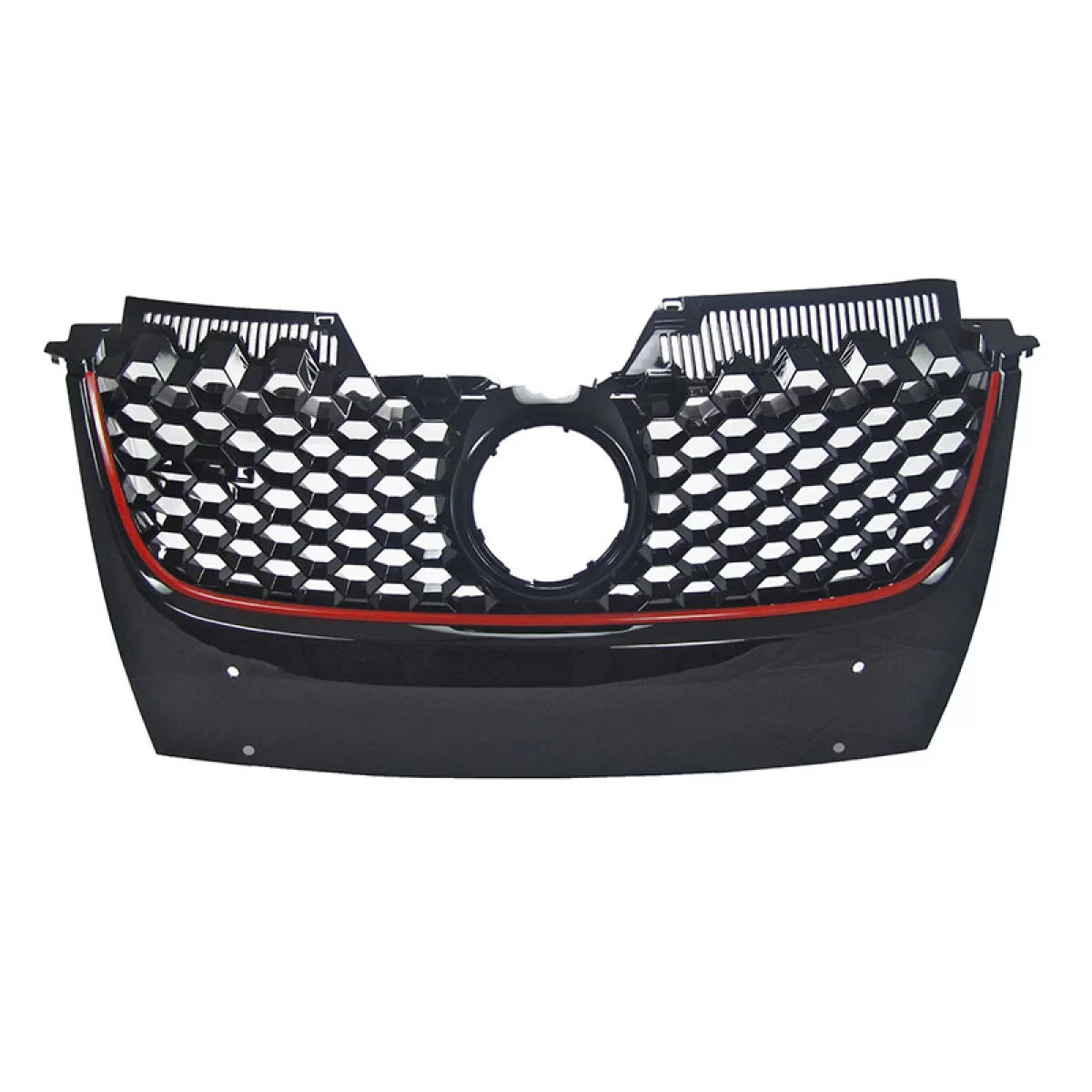 Griglia Anteriore Nido D'ape con Linea Rossa per VW Golf 5 03-08 Jetta 05-11