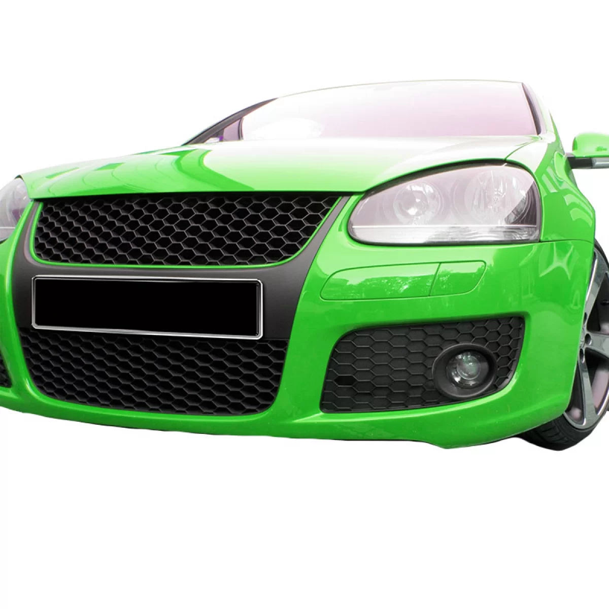 Griglia Anteriore Nido D'ape Senza Logo con Linea Rossa per VW Golf 5 03-08