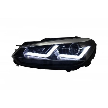 Griglia Anteriore Cromata con Luci LED Dinamiche per Volkswagen Golf 6 Vi