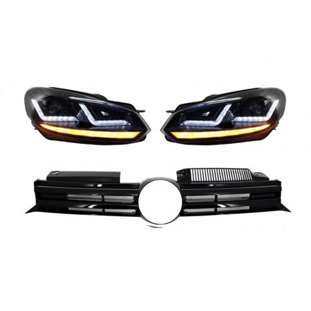 Griglia Anteriore R20 Design per Volkswagen Golf 6 Vi 2008-2012 Xenon LED