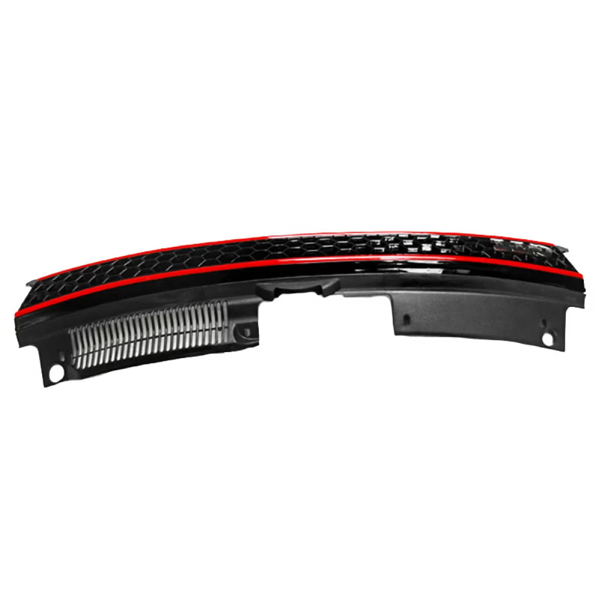 Griglia Anteriore Nido D'ape con Linea Rossa per VW Golf Vi 08-11 GTI Look