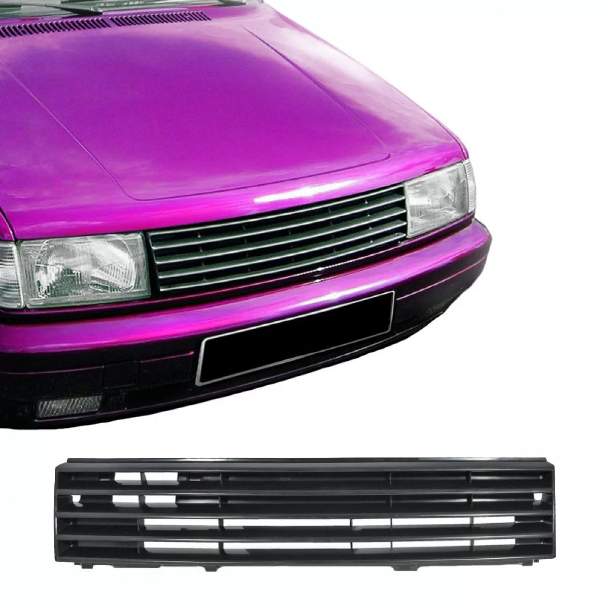 Griglia Anteriore Nera Senza Logo per Volkswagen Polo 86c 90-94