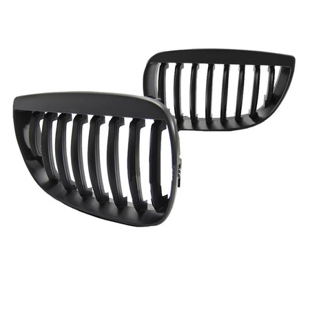 Griglia Anteriore Nera Opaca 2 Pezzi per BMW 1 E81 E82 E87 E88 04-07