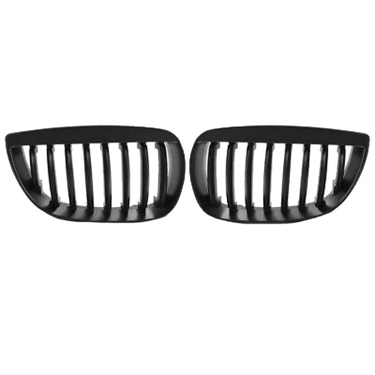 Griglia Anteriore Nera Opaca 2 Pezzi per BMW 1 E81 E82 E87 E88 04-07