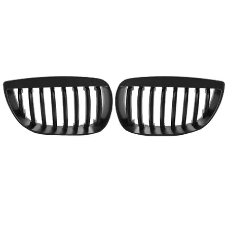 Griglia Anteriore Nera Opaca 2 Pezzi per BMW 1 E81 E82 E87 E88 04-07