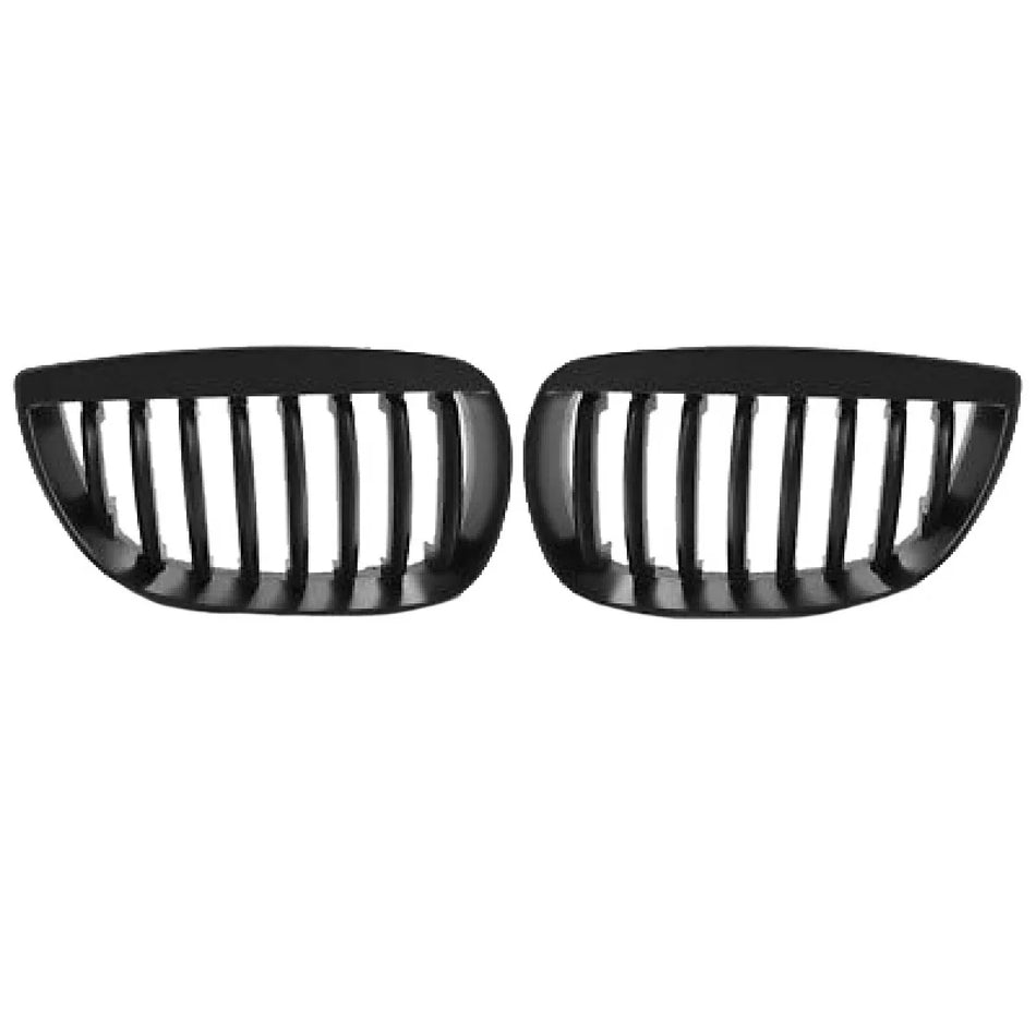 Griglia Anteriore Nera Opaca 2 Pezzi per BMW 1 E81 E82 E87 E88 04-07