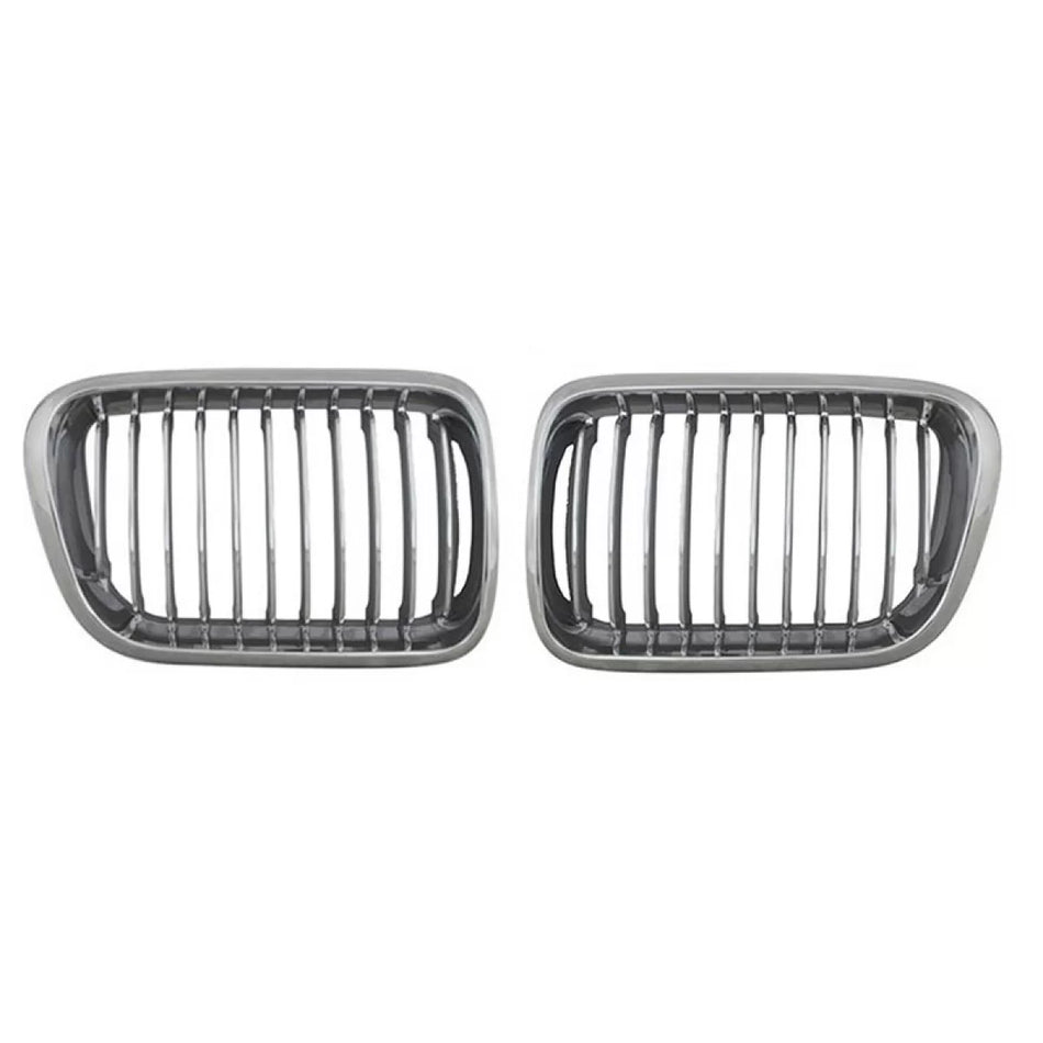 Griglia Anteriore Cromata 11 Linee 2 Pezzi per BMW 3 E36 96-99