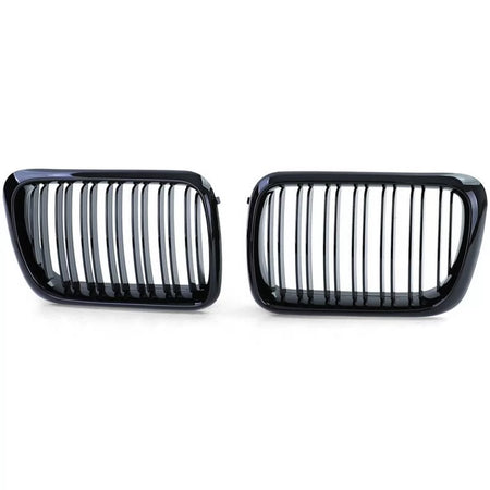 Griglia Anteriore Doppia Lucida M4 Look 2 Pezzi per BMW 3 E36 96-99