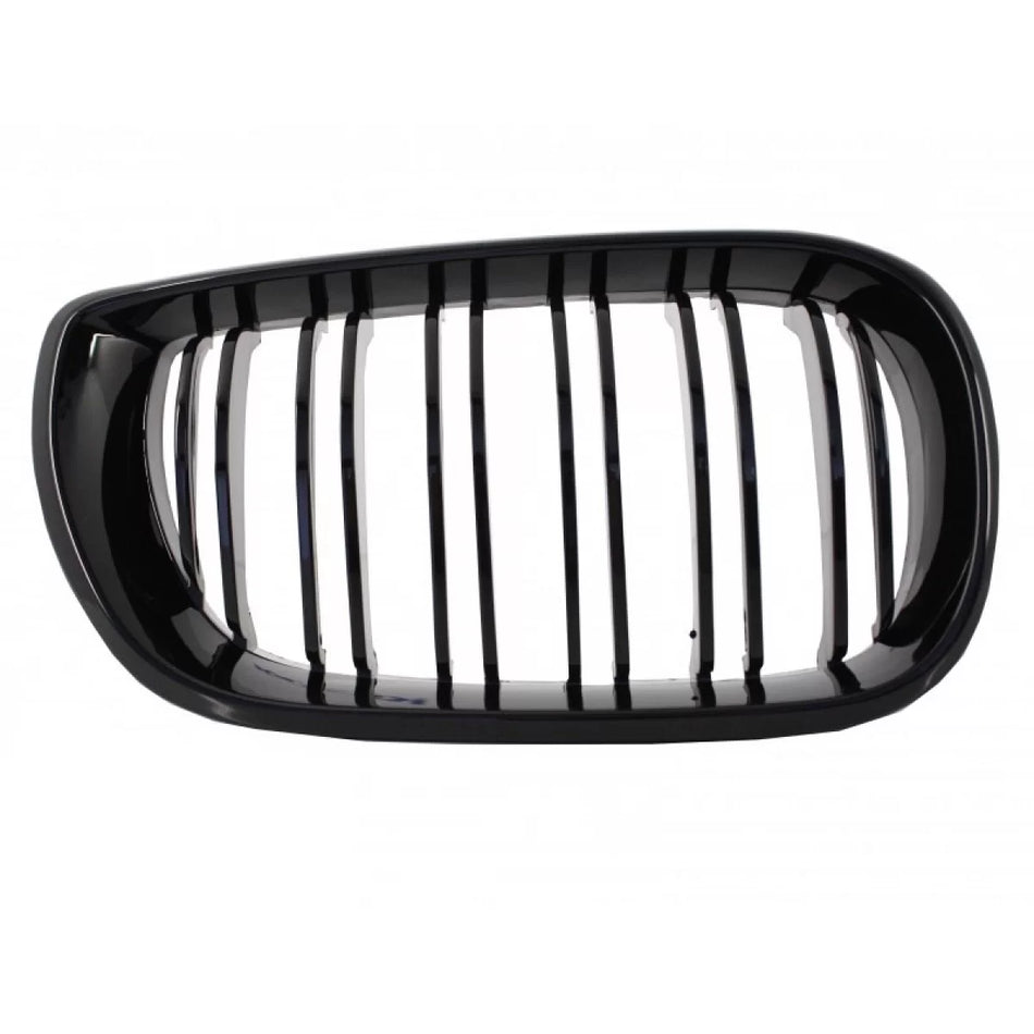 Griglie Anteriori Doppia Finitura Lucida Nere per BMW 3 E46 02-05