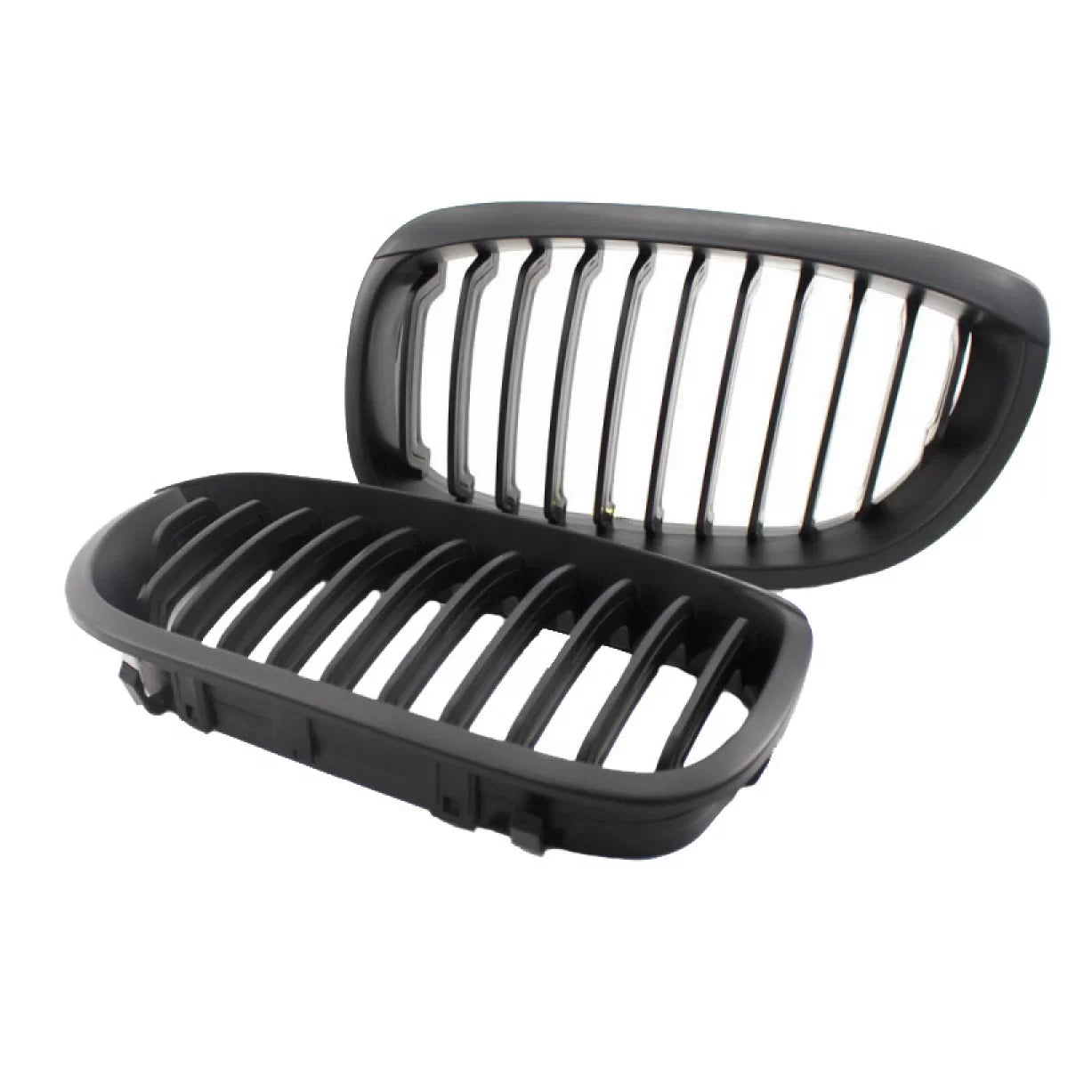 Griglia Anteriore Nera Opaca 2 Pezzi per BMW 3 E46 Coupe Cabrio 03-06