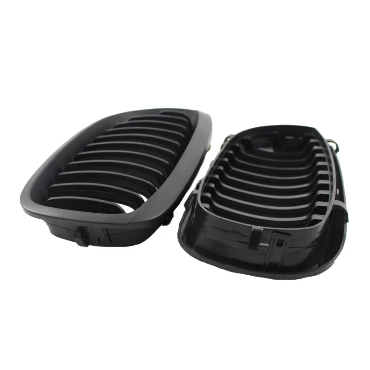Griglia Anteriore Nera Opaca 2 Pezzi per BMW 3 E46 Coupe Cabrio 03-06