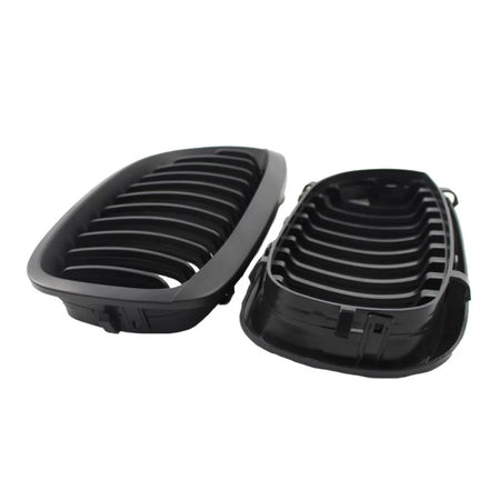 Griglia Anteriore Nera Opaca 2 Pezzi per BMW 3 E46 Coupe Cabrio 03-06