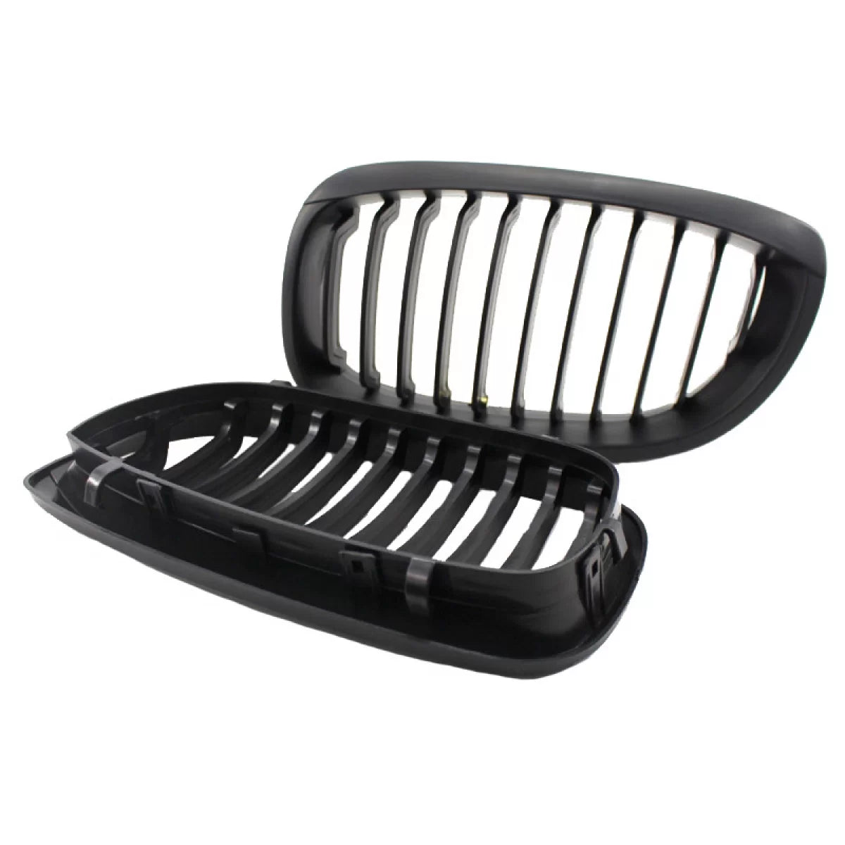 Griglia Anteriore Nera Opaca 2 Pezzi per BMW 3 E46 Coupe Cabrio 03-06