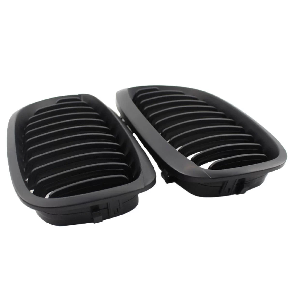 Griglia Anteriore Nera Opaca 2 Pezzi per BMW 3 E46 Coupe Cabrio 03-06