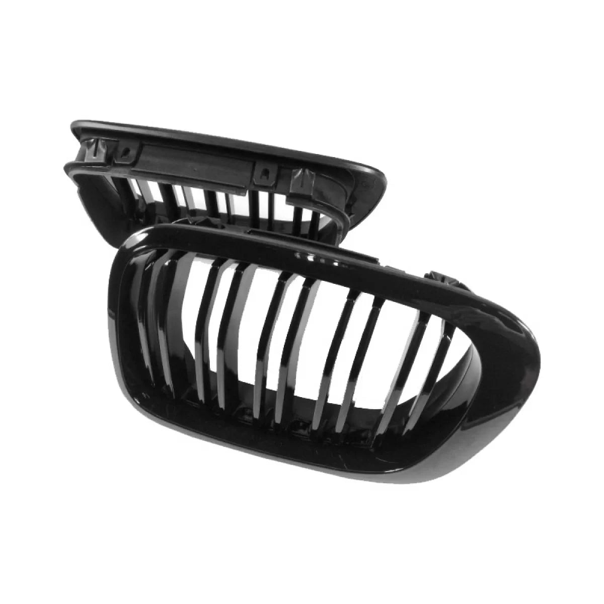 Griglia Anteriore Doppia Lucida M4 Look 2 Pezzi per BMW 3 E46 99-03 Coupe Cabrio