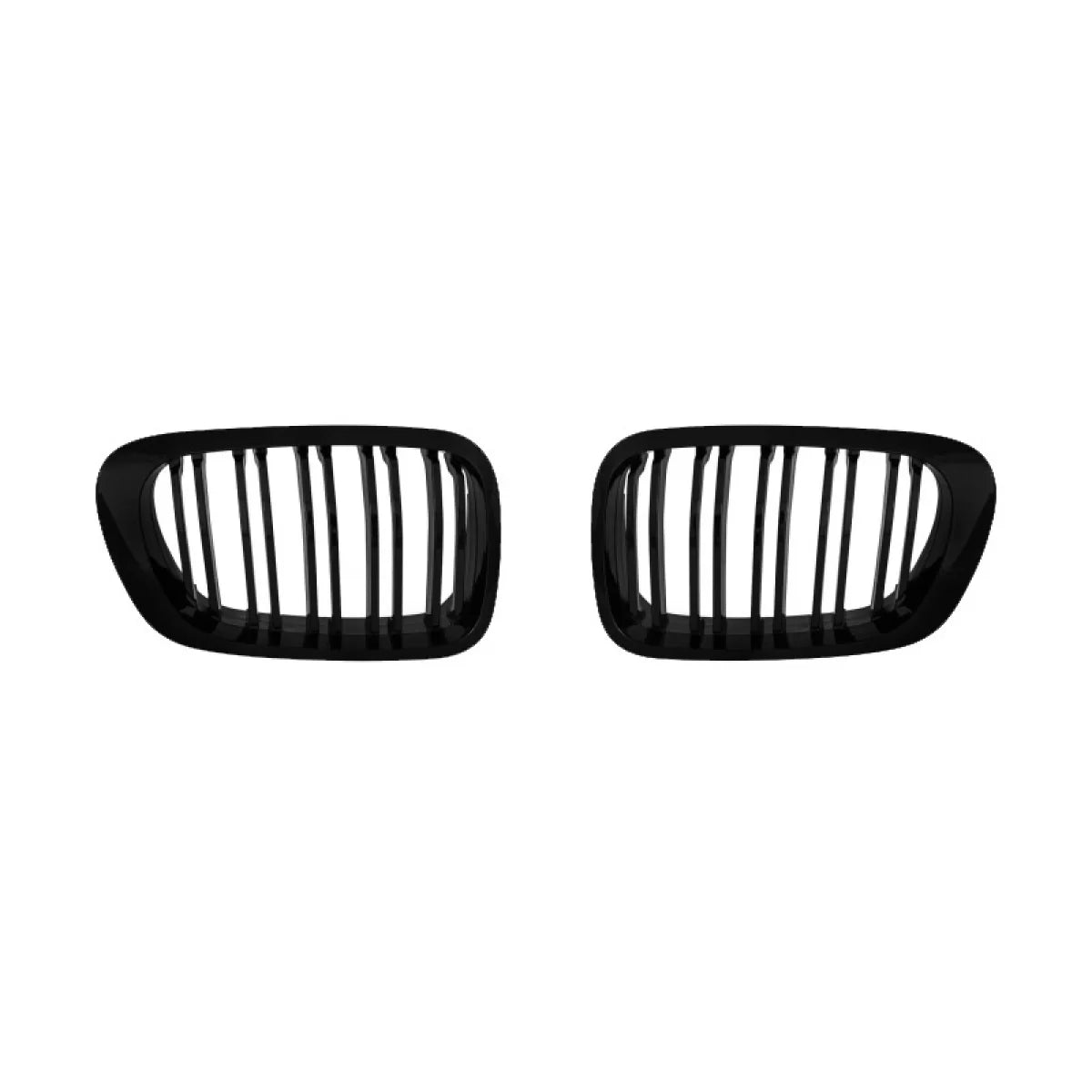 Griglia Anteriore Doppia Lucida M4 Look 2 Pezzi per BMW 3 E46 99-03 Coupe Cabrio