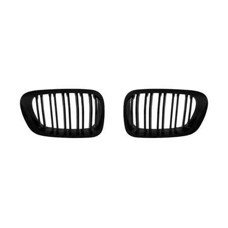 Griglia Anteriore Doppia Lucida M4 Look 2 Pezzi per BMW 3 E46 99-03 Coupe Cabrio