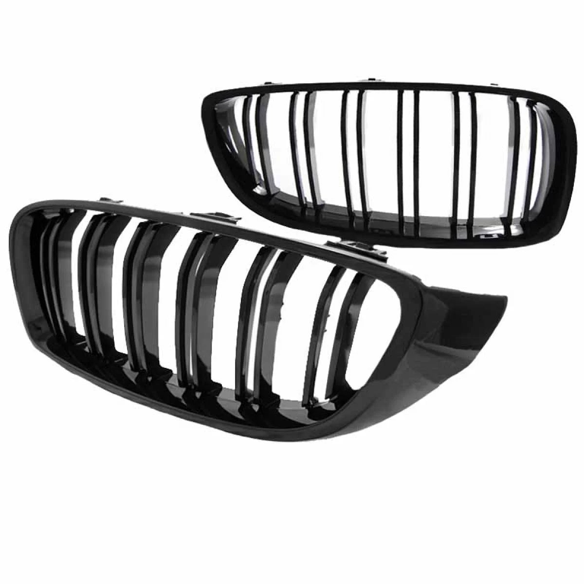 Griglia Anteriore Doppia Lucida Nera M4 Look per BMW Serie 4 F32 F33 F36 13-16