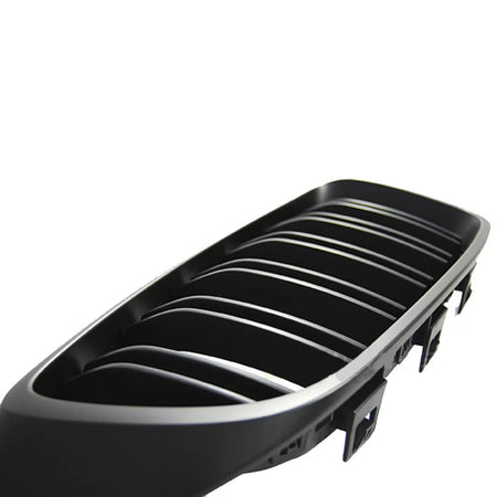 Griglia Anteriore Doppia Nera Opaca M4 Look 2 Pezzi per BMW 4 F32 F33 F36 13-16
