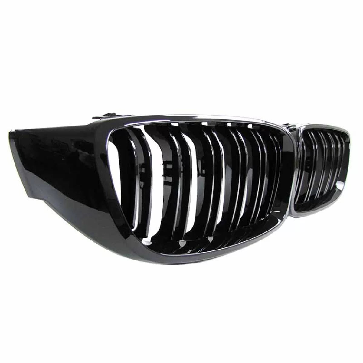 Griglia Anteriore Doppia Lucida Nera M4 Look per BMW Serie 4 F32 F33 F36 13-16