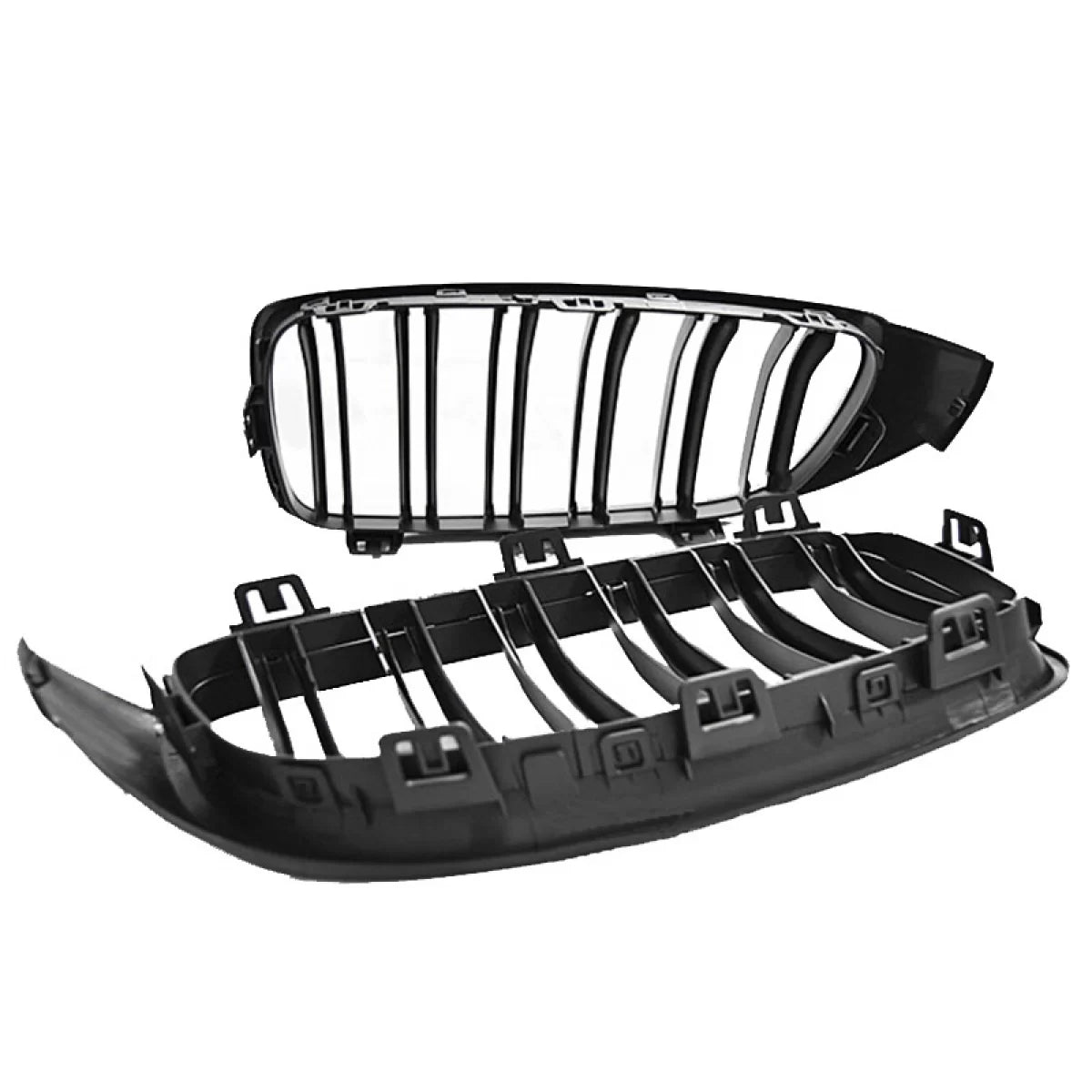 Griglia Anteriore Doppia Nera Opaca M4 Look 2 Pezzi per BMW 4 F32 F33 F36 13-16