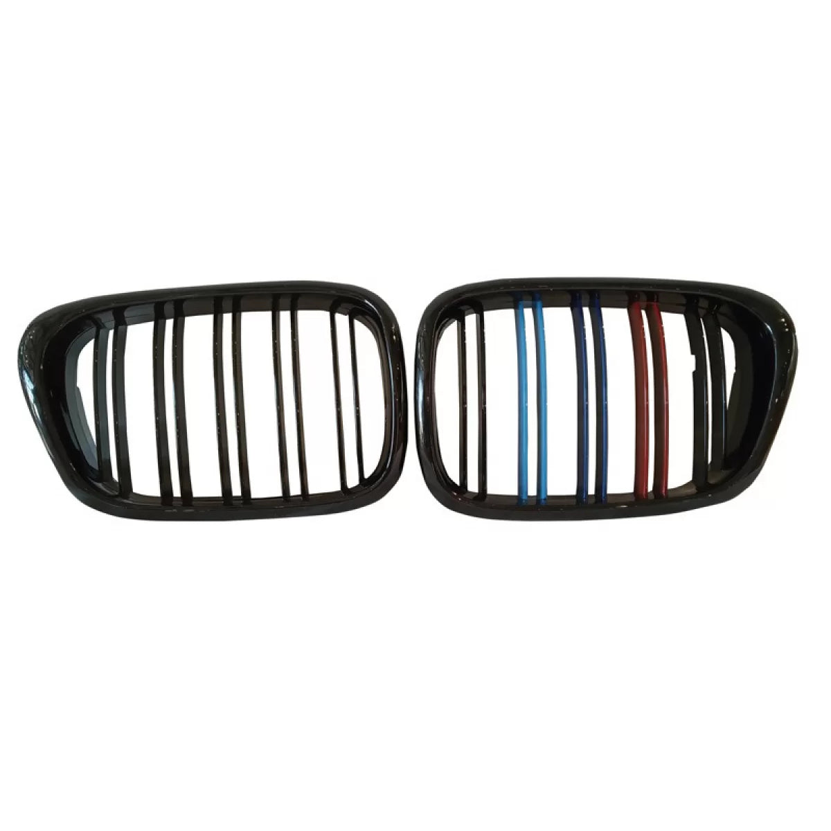Griglia Anteriore Doppia Tri-colore Lucida per BMW 5 E39 96-03 M4 Look 2 Pz