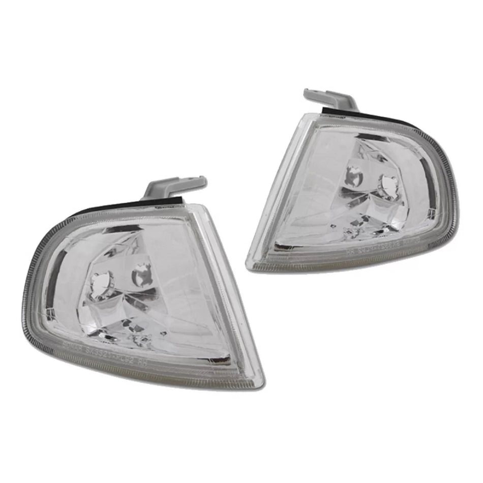 Indicatori Anteriori Cromati 2 Pezzi per Honda Prelude 92-97