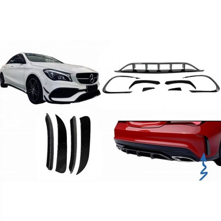 Alette Paraurti Posteriori Nere per Mercedes CLA W117 Facelift 2016-2018