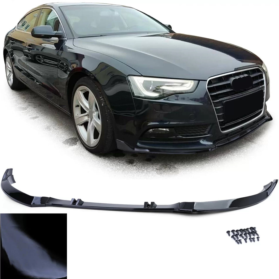 Spoiler Anteriore Lucido Nero Audi A5 8T 8F 2011-2017