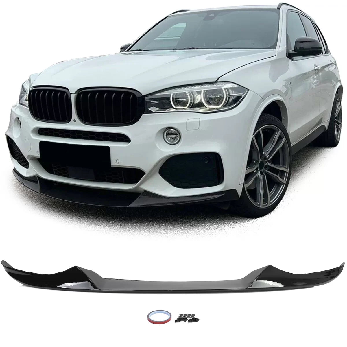 Spoiler Anteriore Gloss Nero per BMW X5 F15 13-18