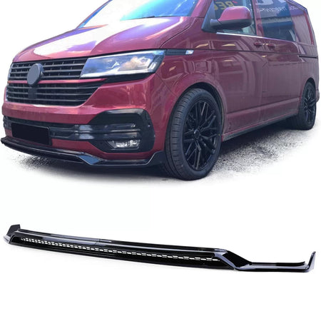 Spoiler Anteriore con Splitter e Griglia Nero Lucido per VW Bus T6.1 dal 19