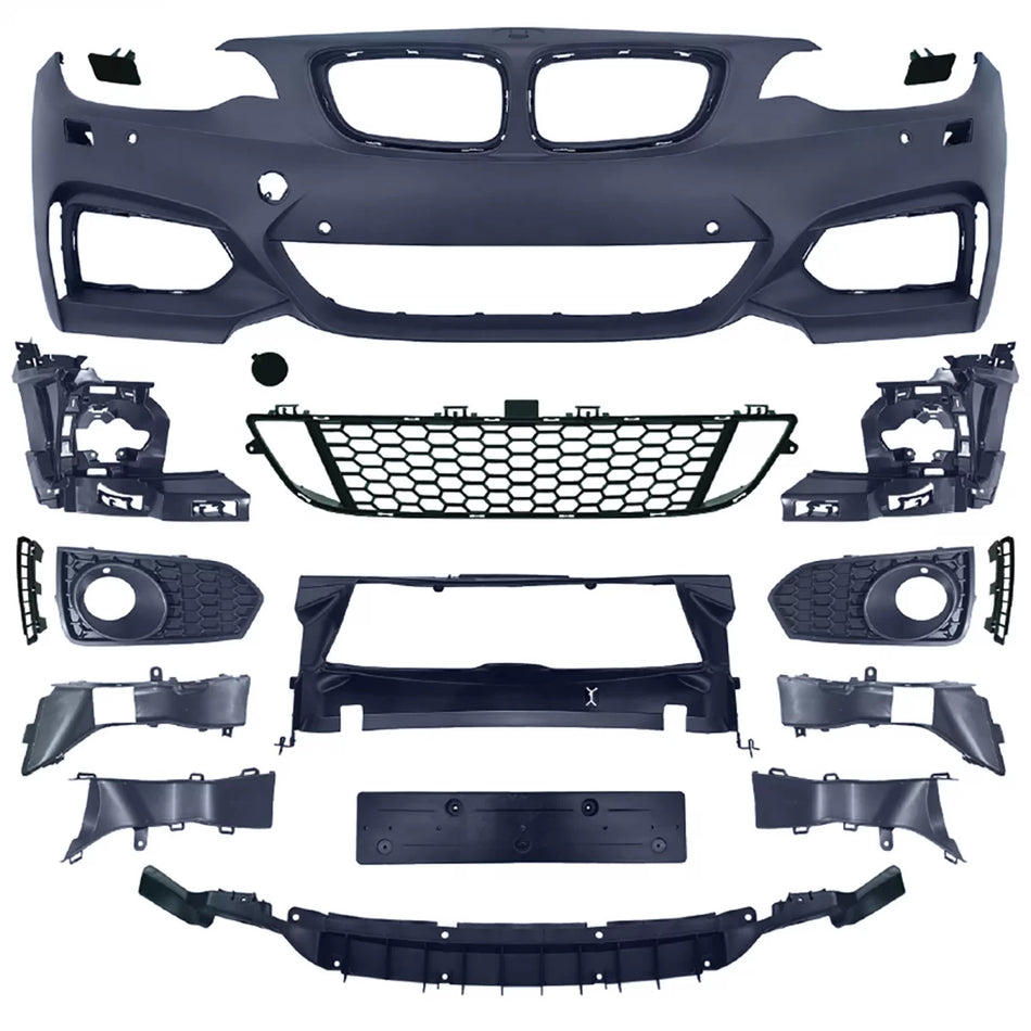 Paraurti Anteriore Sportivo Sport 2 con Accessori per BMW Serie 2 F22 F23 13-17