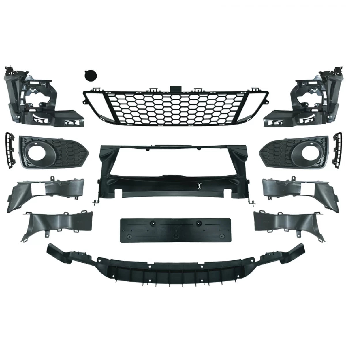 Paraurti Anteriore Sportivo Sport 2 con Accessori per BMW Serie 2 F22 F23 13-17