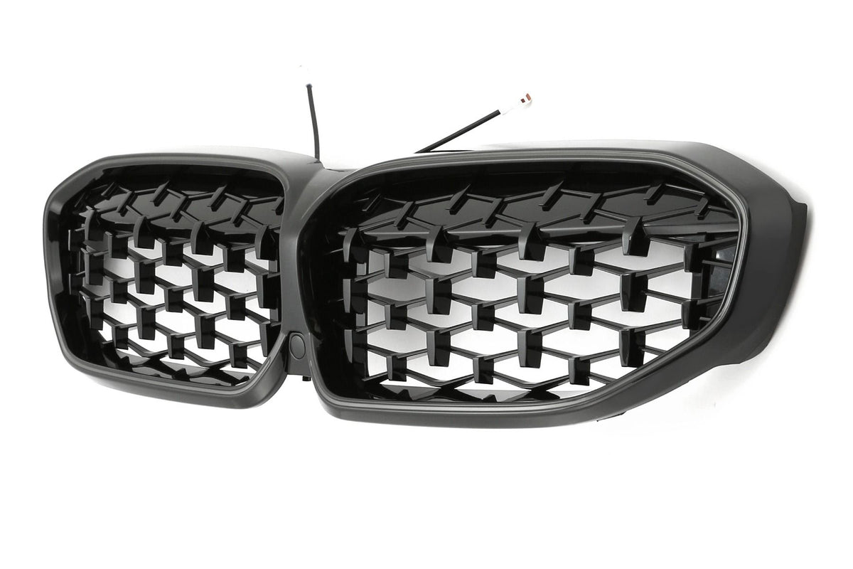 LED Griglia Nera Lucida Diamond Style per BMW Serie 3 G20 (2019-2022)