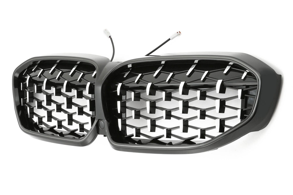 LED Griglia Cromato Nero Diamond Style per BMW Serie 3 G20 2019-2022