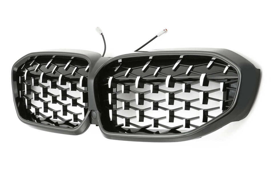 LED Griglia Cromato Nero Diamond Style per BMW Serie 3 G20 2019-2022